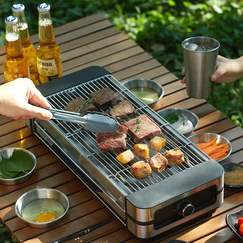 Electric Grill Household Indoor Barbecue Smokeless Grill Kebab Grill Griddle электро гриль для кухни Cbistecchiera Elettrica гриль gogarden grill master 83