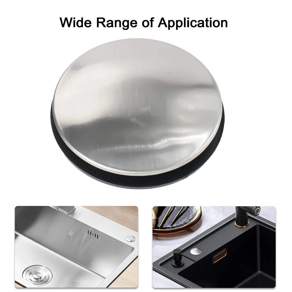 

Blanking Plug Sink Cover Accessory For Hole 28~40mm Kitchen Tool Set Silver Sink Tap Hole Stainless Steel Durable