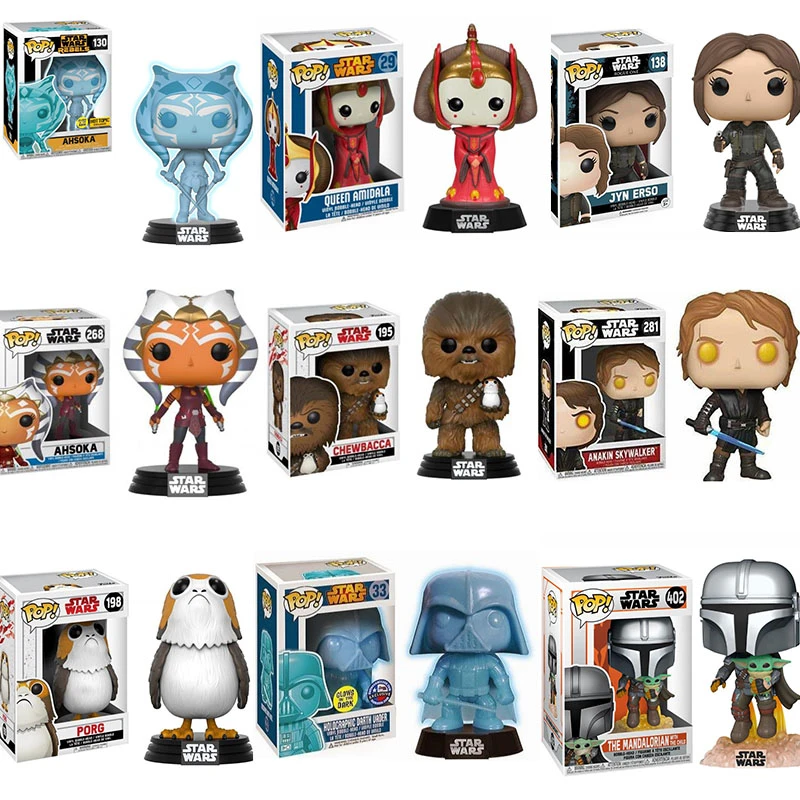 Funko Pop Star Wars Ahsoka 130 Anakin Skywalker 281 Boba Darth Vader