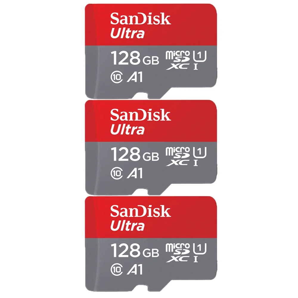 SanDisk 3 pcs sell 256GB micro SD A1 Ultra Memory Card SDXC UHS-I 120M/s 16GB 32GB 64GB 128G 400G 512G 1TB TF Card carto memoria 4gb sd card Memory Cards