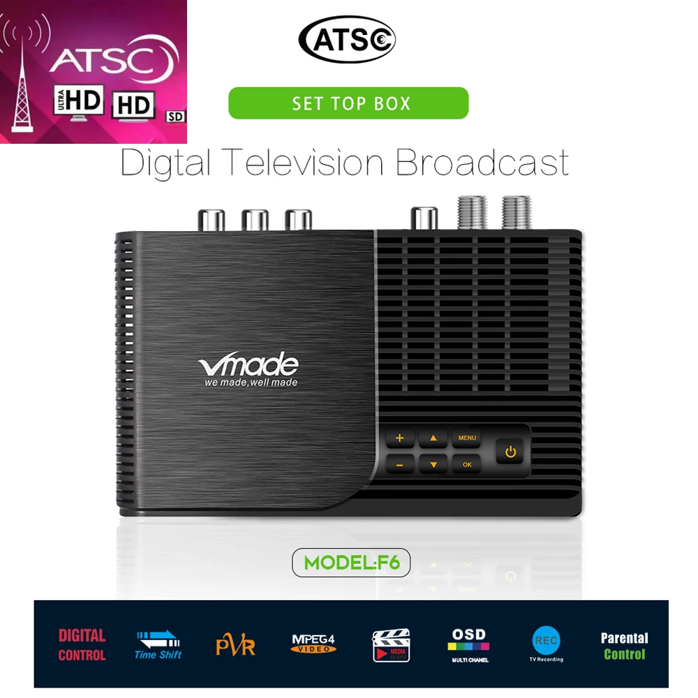 

Atsc-t Terrestrial Digital TV Receiver Atsc For USA Canada Mexico Korea Tv Tuner ATSC-T Converter