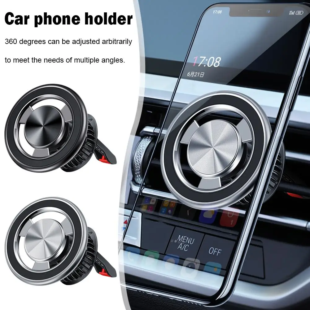 

for magsafe Car Mount Magnetic Phone Holder Stand Air Outlet Mobile Phone Clip GPS Bracket For IPhone 14 13 12 Pro Max Plu X0G6