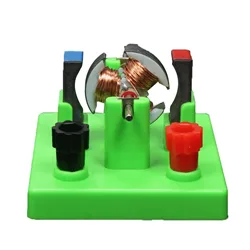 DIY DC Motor Assembly Kit for Science and Physics Exploration | Educational Toys for Kids (Light green)
