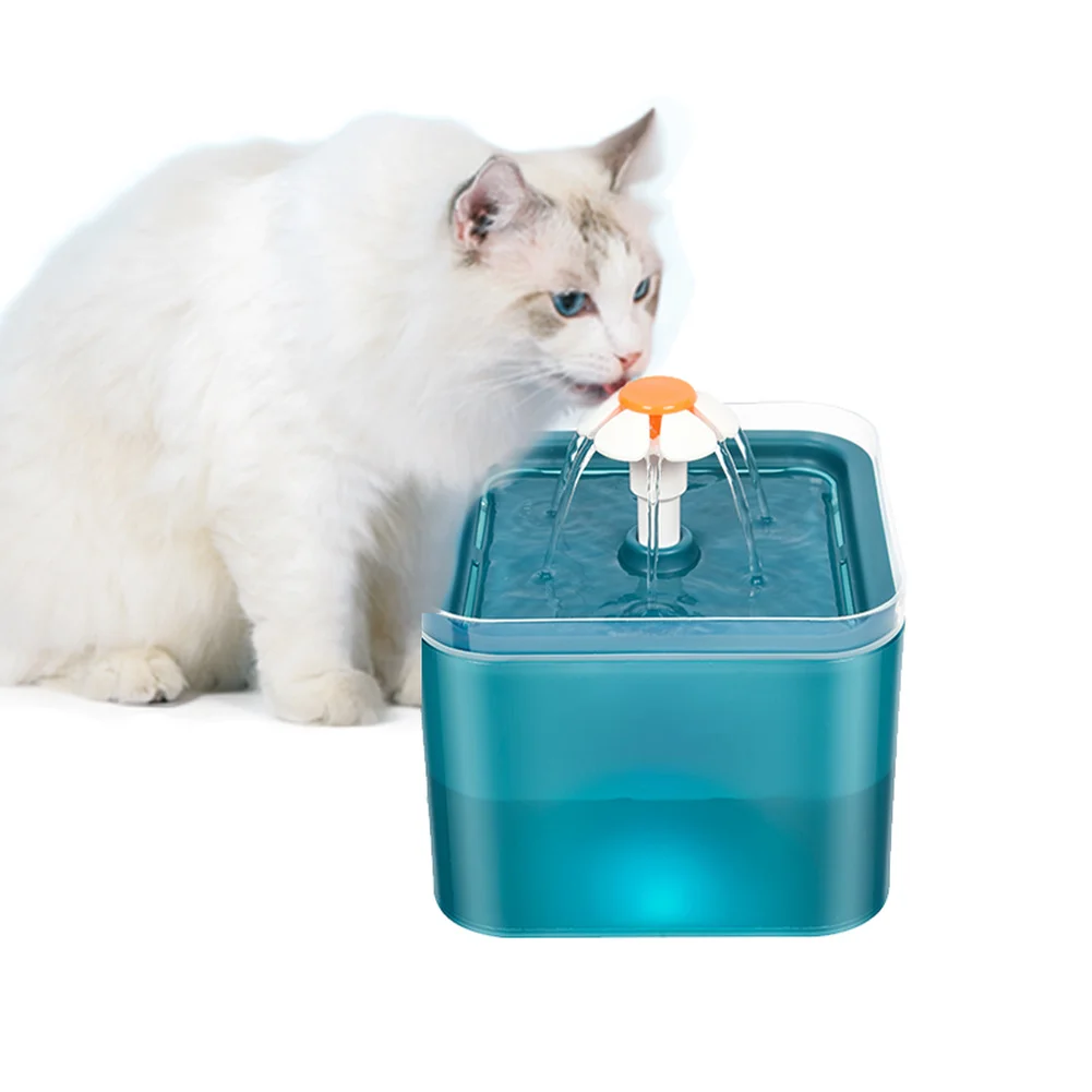

Automatic Cat Drinking Fountain with LED Lighting USB Pet Water Dispenser with Recirculate Filtring for Fresh Clean Water