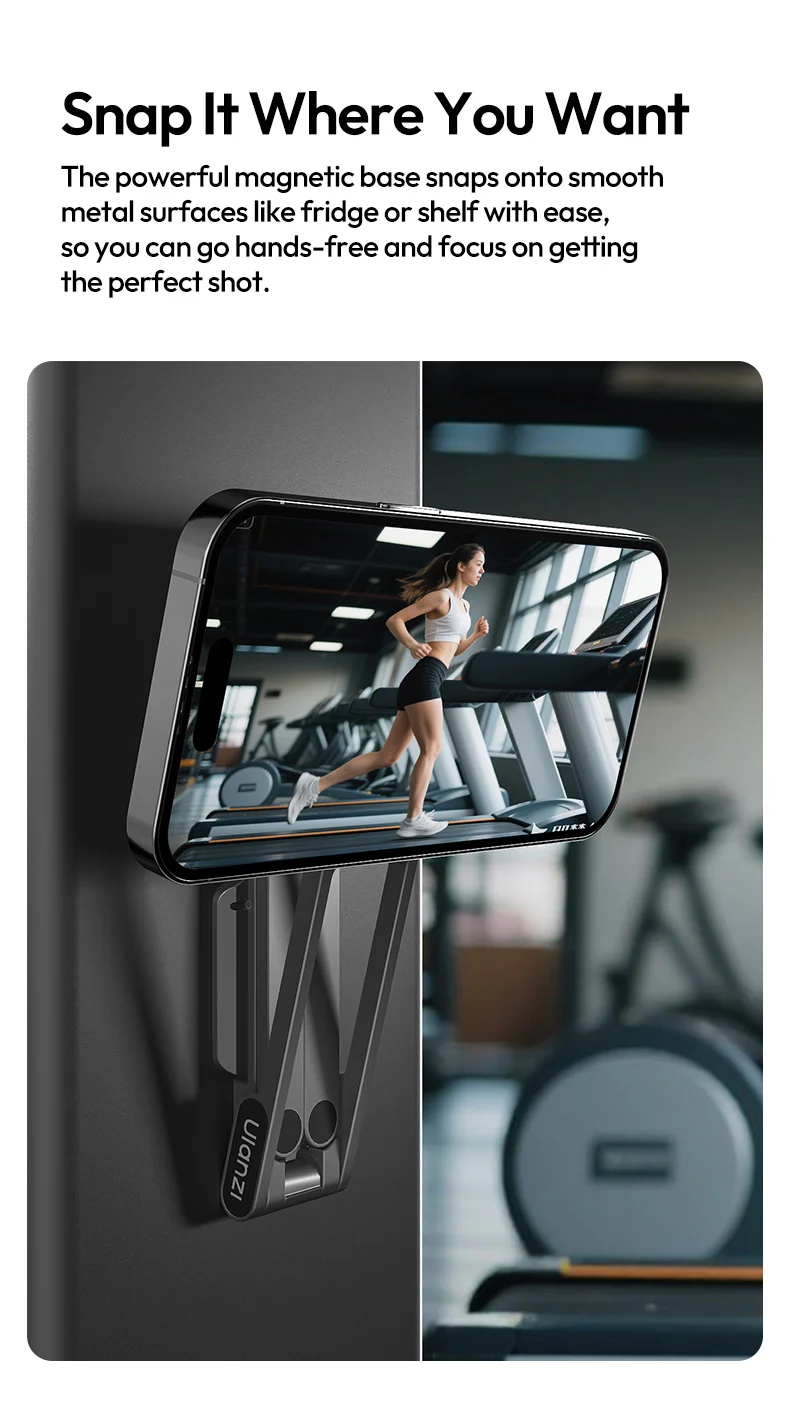 MA38 MagLock Phone Holder Stand Foldable Tripod Phone Mount with Arca-Swiss Magn
