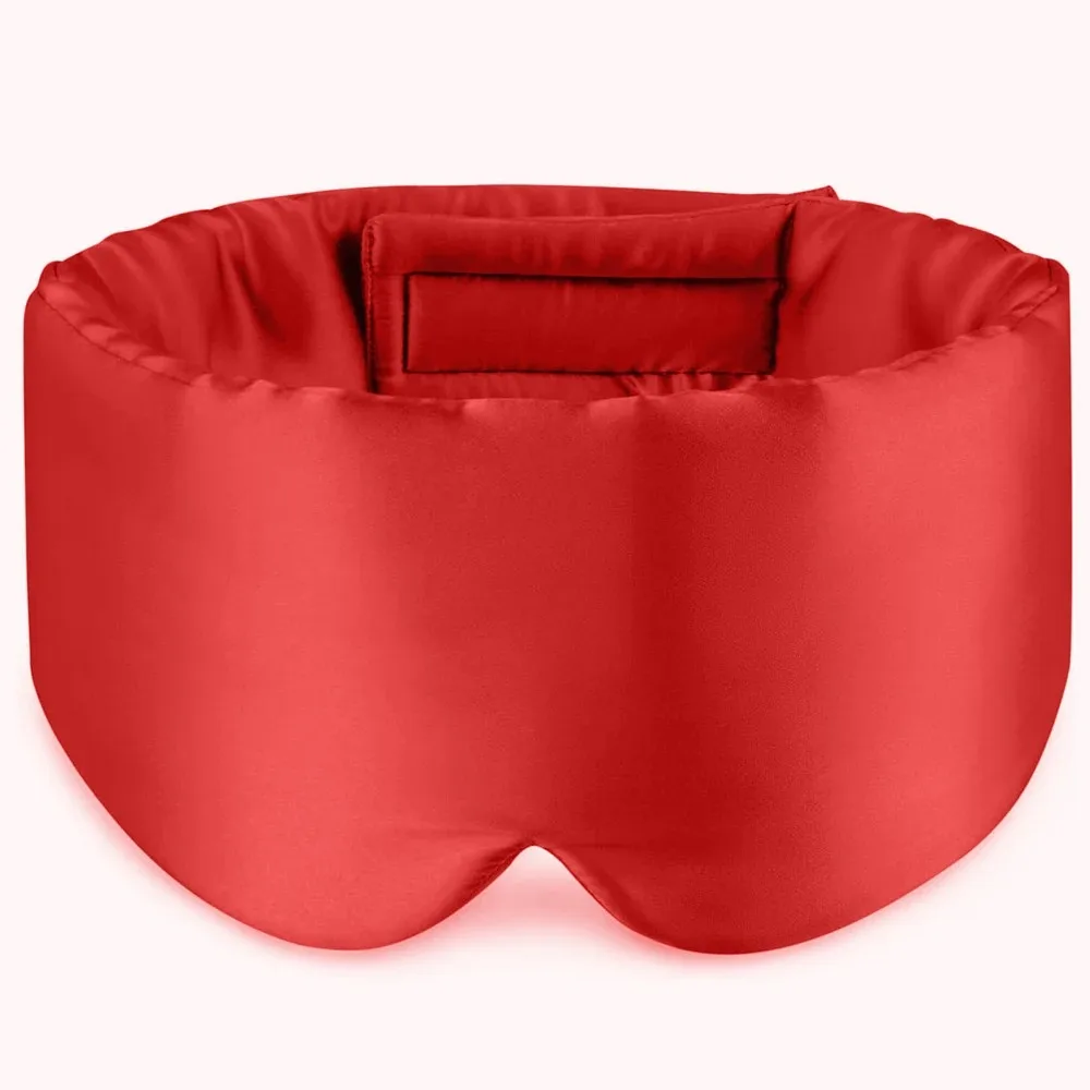 Luxurious Mulberry Silk Sleep Mask with Adjustable Headband - Ultimate Light Blocking