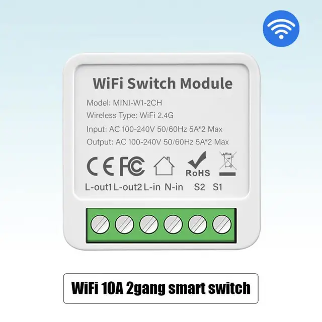 WiFi 10A 2gang
