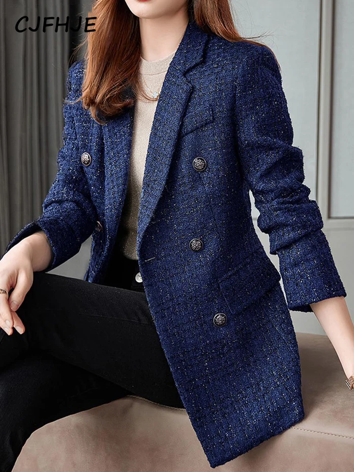 BLUELEA ブルレア Double button tweed jacket BLUELEA ブルレア Double button tweed jacket TOP Designer