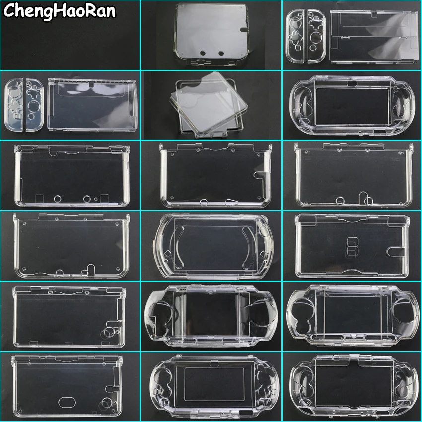 Custodia Protettiva In Plastica Trasparente Con Guscio Rigido In Cristallo Trasparente Per 2Ds/3Ds Xl/Ll Per La Nuova Console 3Ds Xl/Ll Ndsl Ndsi Xl