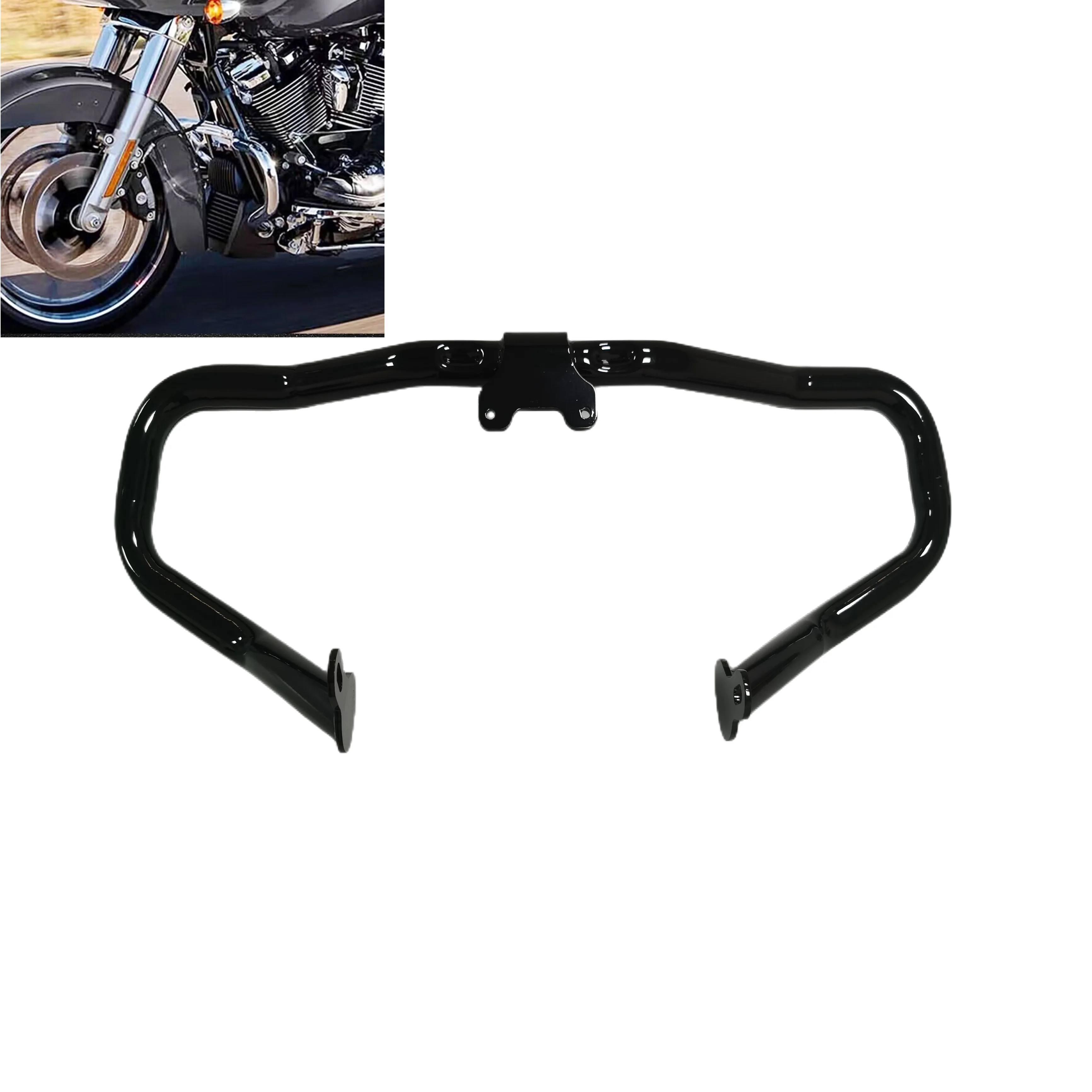 

Engine Guard Highway Crash Bar Protector For Harley Touring Road King Street Glide Special FLHR FLHX 2014-2023