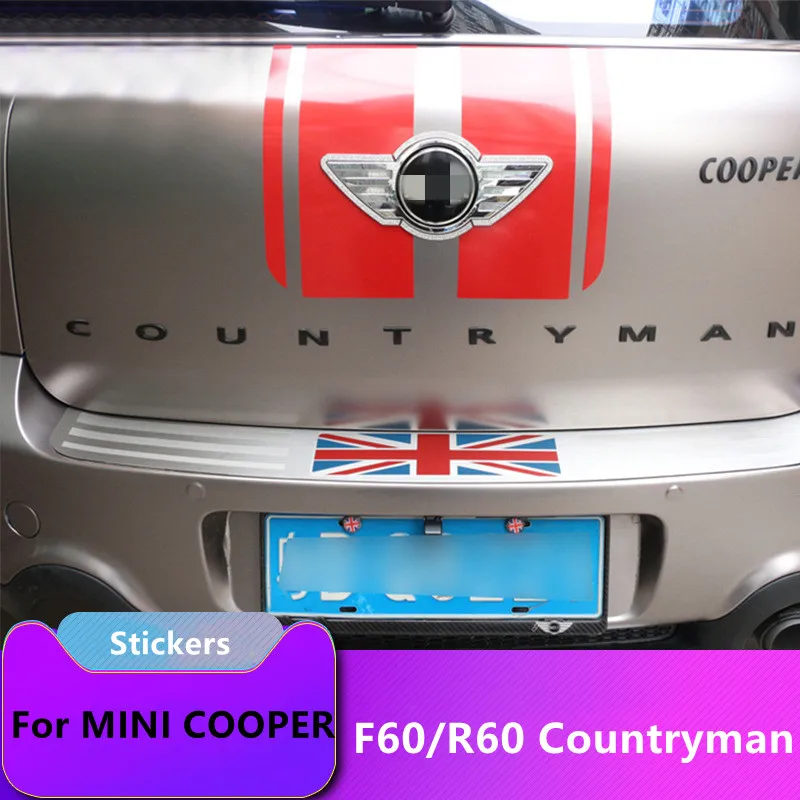 3D Metal F60 Countryman Emblem Car Body Stickers Lettere Badge Tronco Decalcomania Per Mini Cooper S Countryman R60 Decalcomanie Accessori