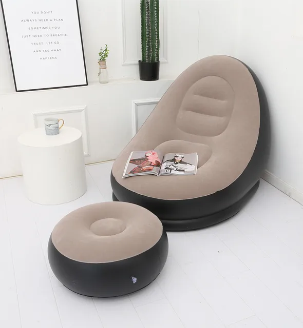 HAILM Bean Bag Chairs for Adults Bean Bag with Filler Included Lazy Sofa  Home Bedroom Living Room Can Lie Down Can Sleep Individually Upgraded
