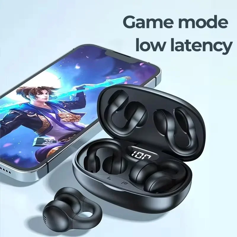 TWS X58 Wireless Bone Conduction Headphones Bluetooth Earphones Waterproof Sports Earbuds Earring Ear Hook With Mic Headset 3