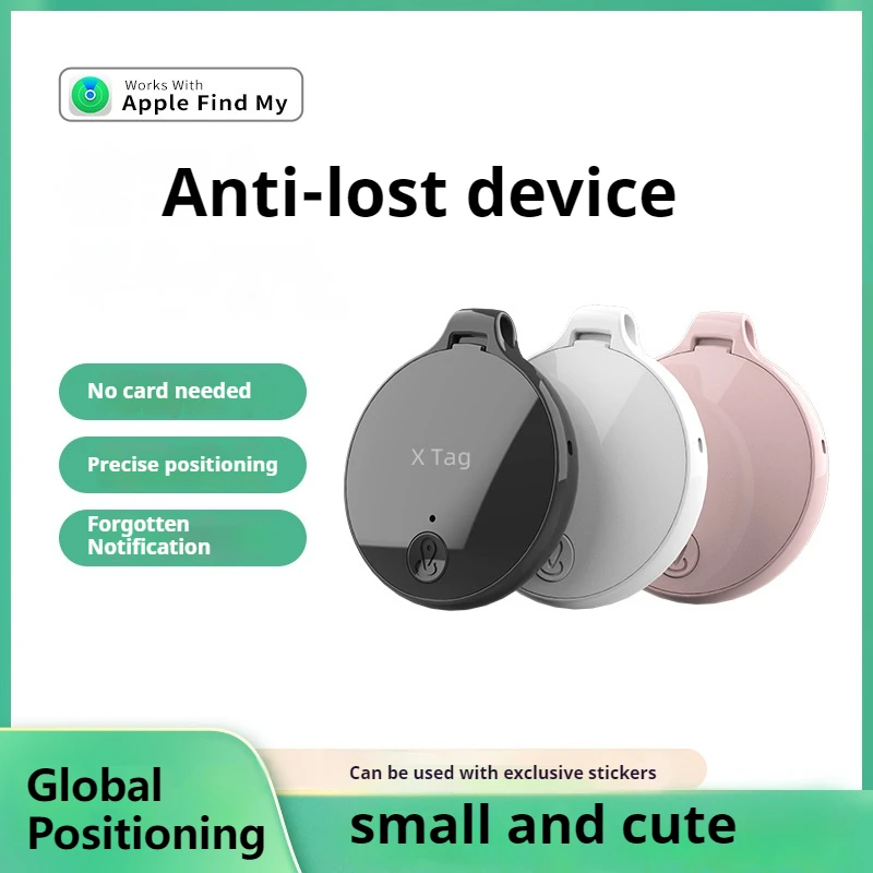 Mini Anti-Lost DevIce Works with Apple Find My Finder airtag Anti-Loss Device Bicycle Pet Locator Global Positioning Tracking