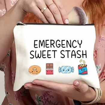 حقيبة مكياج متعددة الوظائف حقيبة مستحضرات التجميل مطبوعة من القماش حقائب غسيل للسفر للنساء للاستخدام اليومي ومستلزمات التجميل والعناصر الأساسية،