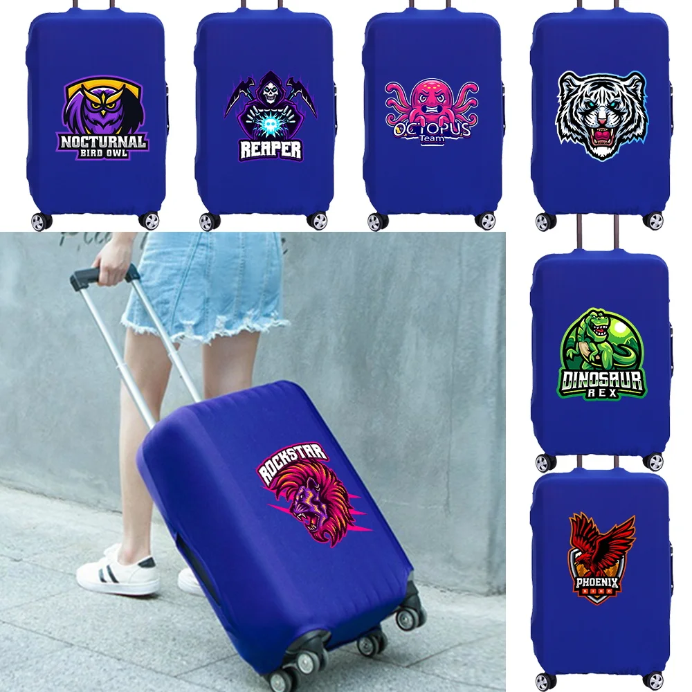 

Travel Essentials Suitcase Case for Traveling Accessories Trolley Protector Luggage Cover Teamlogo Print Dust Protective Covers