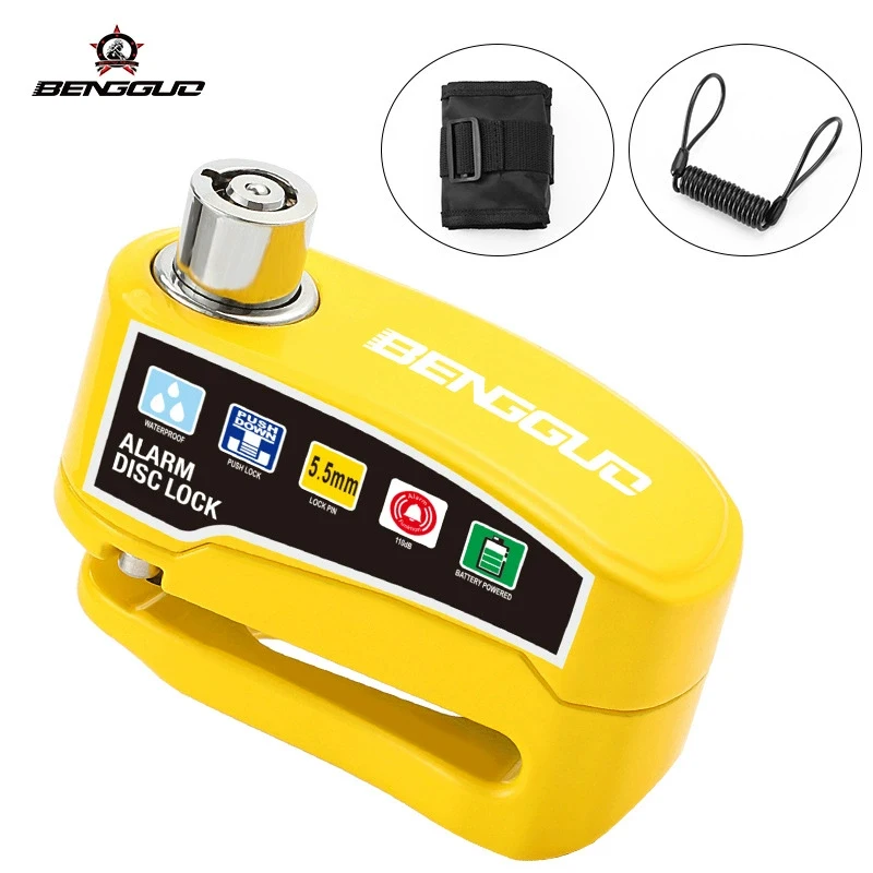High-Decibel Waterproof Security Alarm Lock for Scooters and Bicycles