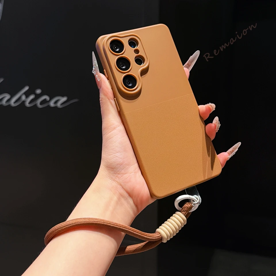 Dot Lanyard Shockproof Phone Case with Protector Cover