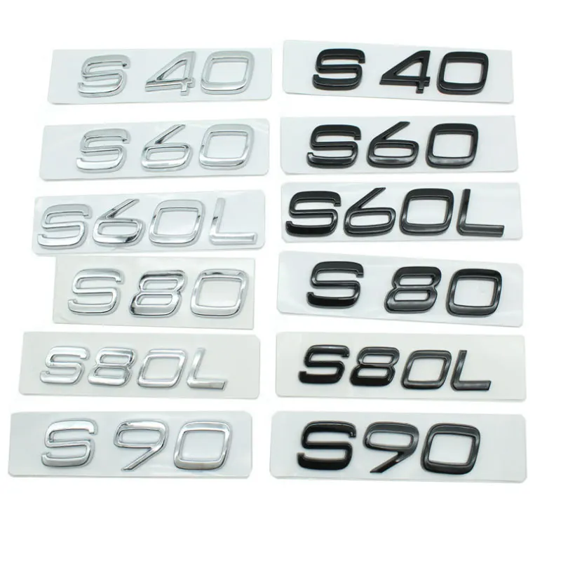 Emblema Tronco Per Volvo C70 C30 S60 XC90 - Decorazione 3D In ABS
