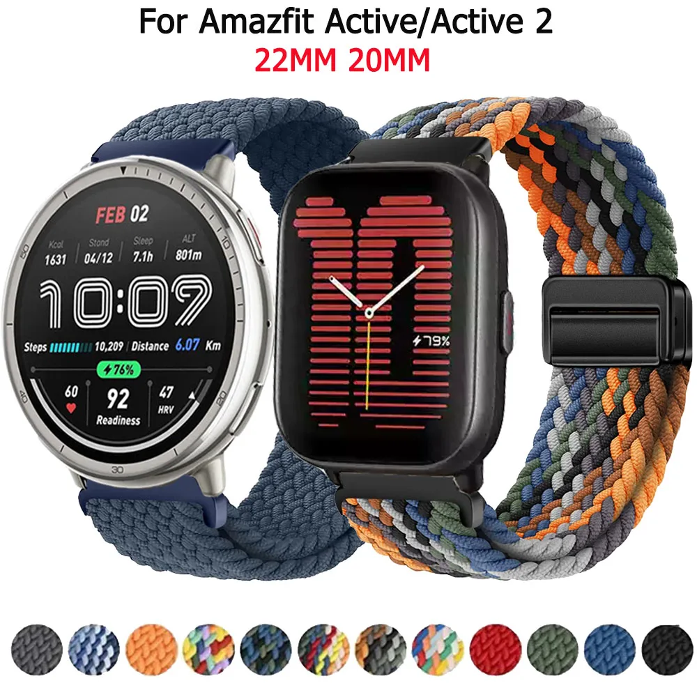 Nylon Braided Solo Loop Strap with Magnetic Buckle – Available in 22mm and 20mm Sizes