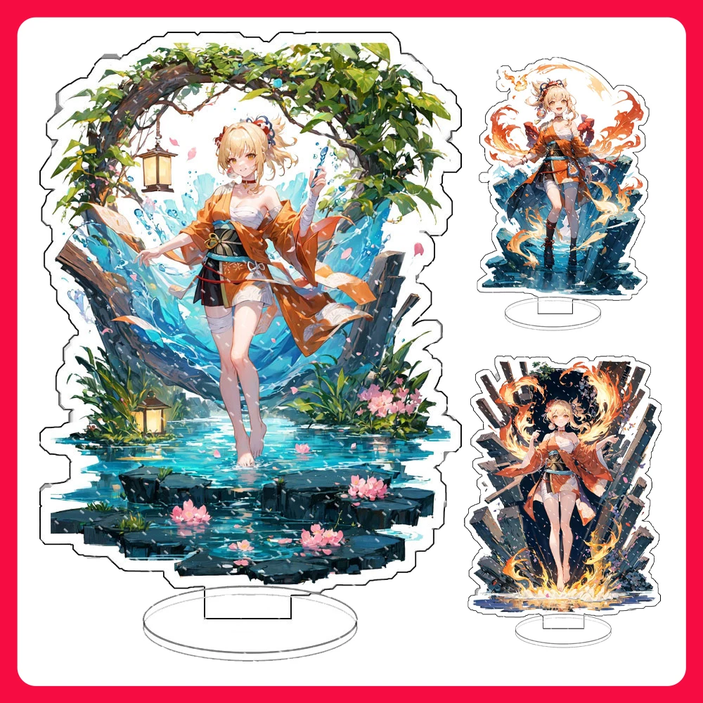 

Anime Figure Genshin Impact Hutao Yae Miko Venti Klee Keqing Qiqi Acrylic Stand Model Plate Desk Decor Standing Sign Fans Gifts