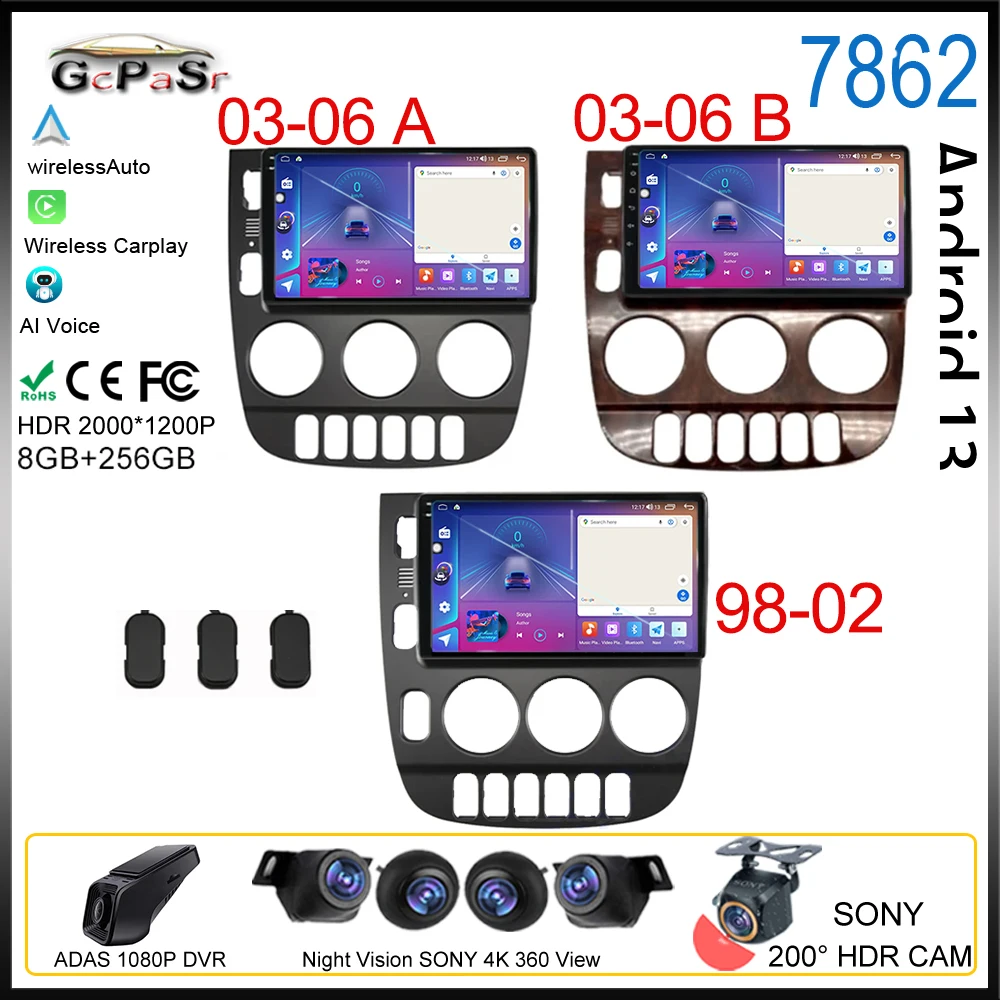 

Android 13 для Mercedes Benz M-Class W163 ML 1998-2006, мультимедийный автомобильный проигрыватель, Авторадио, GPS-навигация, видео для Carplay 5G DSP BT