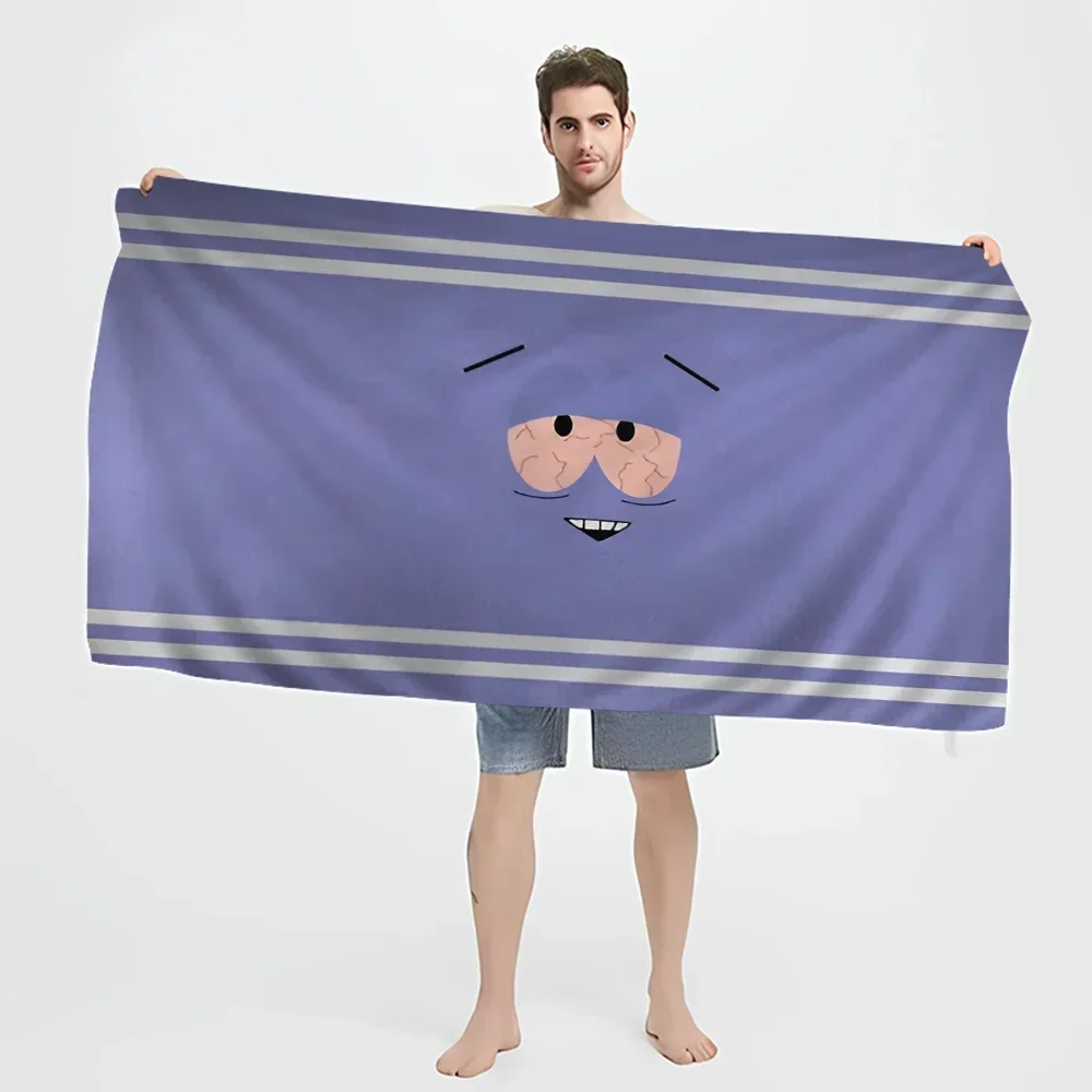 T-Toallin S-Southpark Beach Towels Shower Towel Sauna Travel Spa Microfiber Quick Dry Gym Accessories Cute Room Decor 4