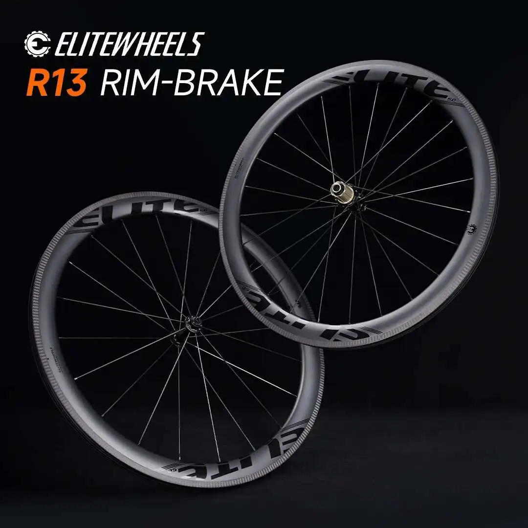 ELITEWHEELS Super Light R13 Road Carbon Wheelset For racing wheelsets 38 50 60mm Depth Tubeless carbon bike wheelset bike wheelset carbon wheelset