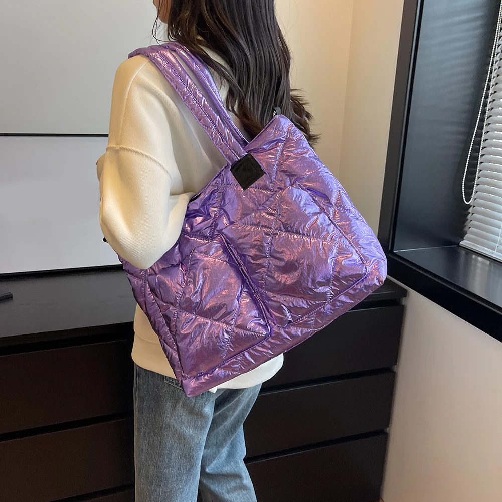 Grande per le donne Borse a tracolla trapuntate Borse a tracolla pieghettate Borsa da viaggio per donna Borsa causale Borsa da palestra Novità_voghion.com