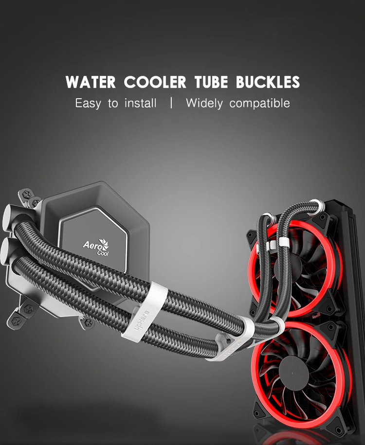 Jumpeak-Computador Universal Água Refrigerador Tubo Clipe, COMB