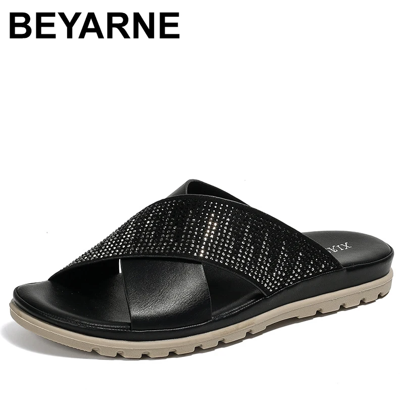 

Женские шлепанцы на танкетке, перфорированные сандалии на танкетке с перекрестными ремешками, Повседневная пляжная обувь для улицы, абрикосового цвета, лето 2024