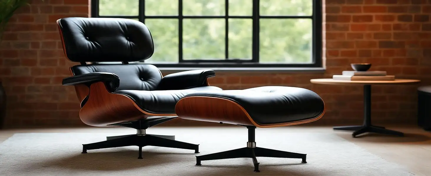 Mid Century Chaise Lounge Chair