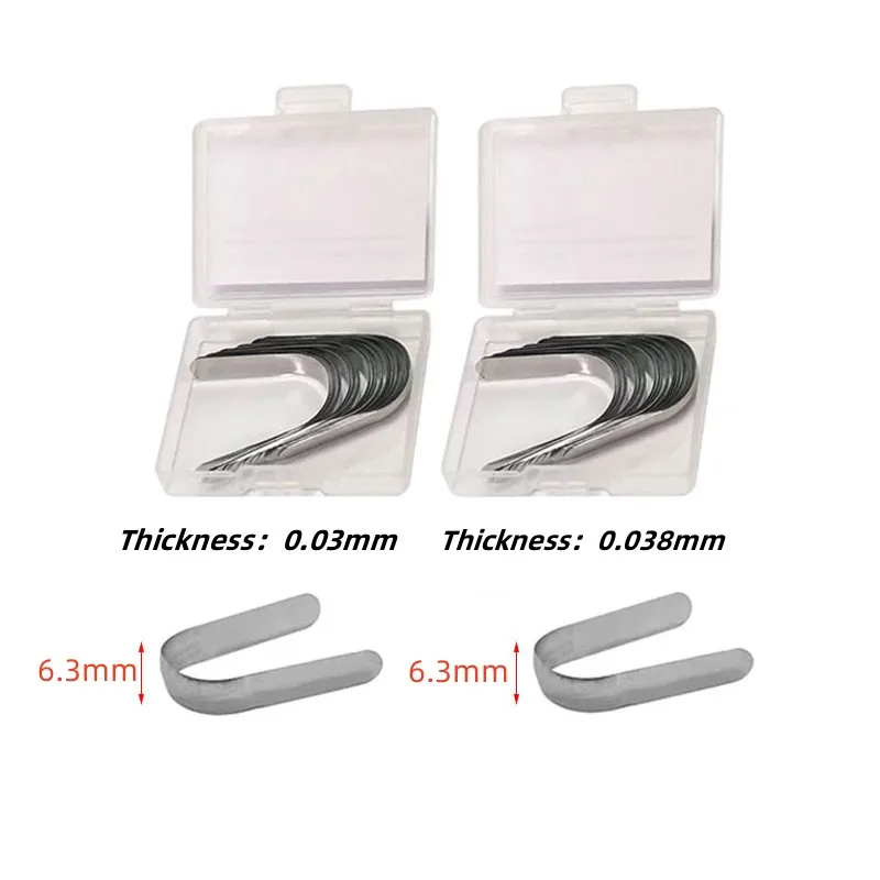 30Pc Dental Tofflemire Matrici Sagomate Doppia Matrice Sagomata Bande A Matrice In Acciaio Inossidabile 0.03Mm/0.038Mm Materiale Odontoiatrico