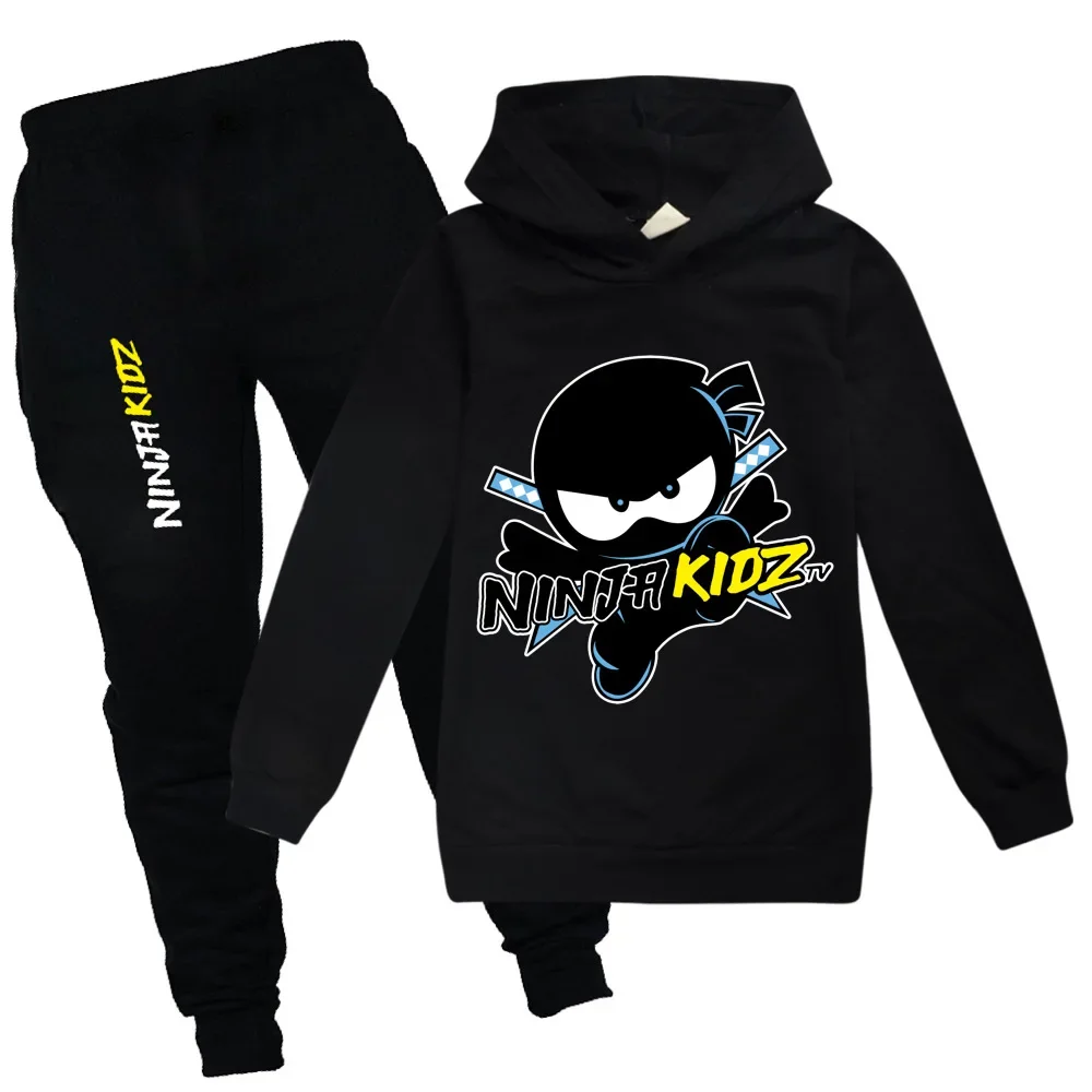 thumbnail image 1 of Conjunto de ropa para niños Ninja, sudaderas con capucha de moda para primavera y otoño, chándal NINJA KIDZ, camiseta con capucha, traje para niños y niñas, sudadera, 1 of 4