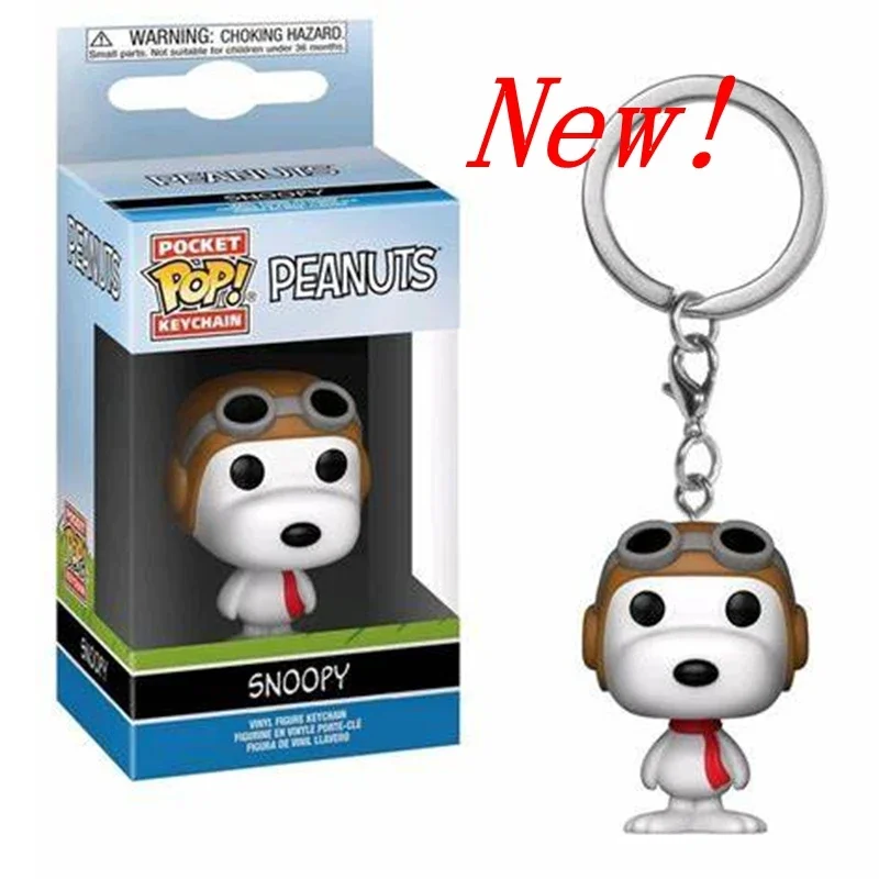 thumbnail image 1 of 2025 FUNKO Llavero de bolsillo de juguete Peanuts nuevo SNOOPY sombrero Snoopy Charlie Brown Figura de acción Llavero Lindo modelo coleccionable Colgante JUGUETES, 1 of 5