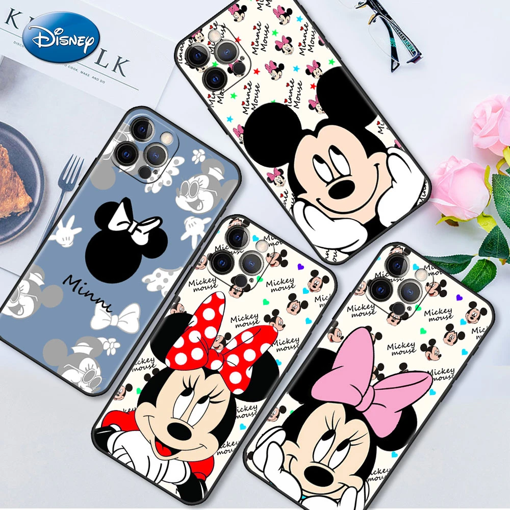 iphone 13 mini flip case Disney Mickey Mouse Print Case For iPhone 13 12 Mini 11 Pro 7 8 XR X XS Max 6 6S Plus SE 2022 Tpu Fitted Capa Soft Phone Cover iphone 13 mini silicone case