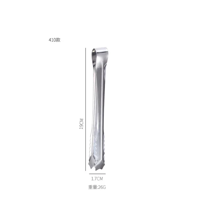 1Db Konyhai Szerszám Rozsdamentes Acél Fogók A Grillező Parti Bárhoz Bbq Clip Kenyér Étel Jégbilincs Jégfogó Főzési Kiegészítők - Image 4