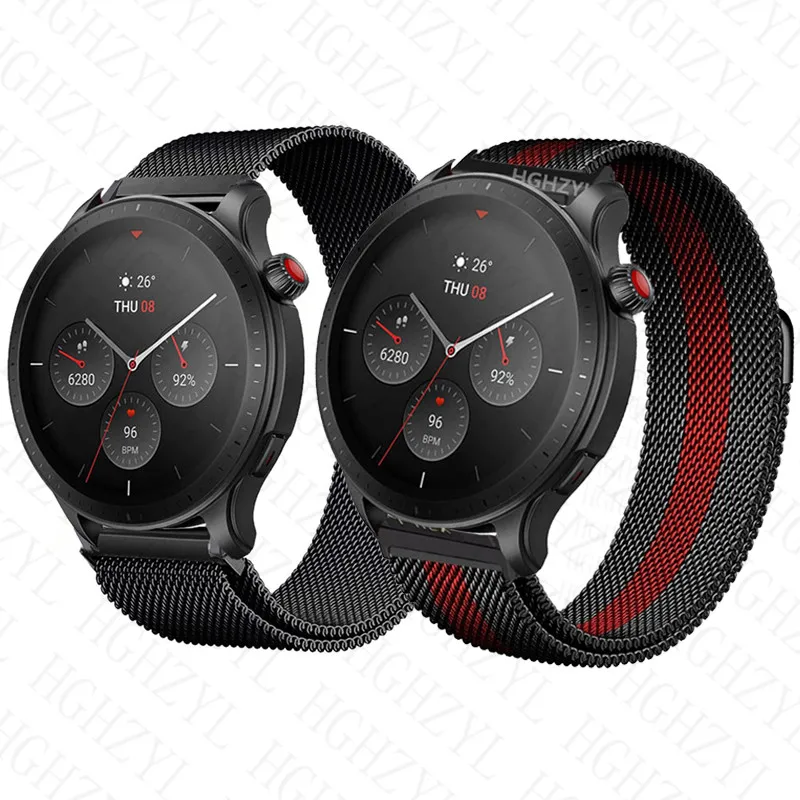 Correa magnética para reloj inteligente Amazfit GTR 4, 3, 2 y 2e, pulsera  de Metal, 22mm