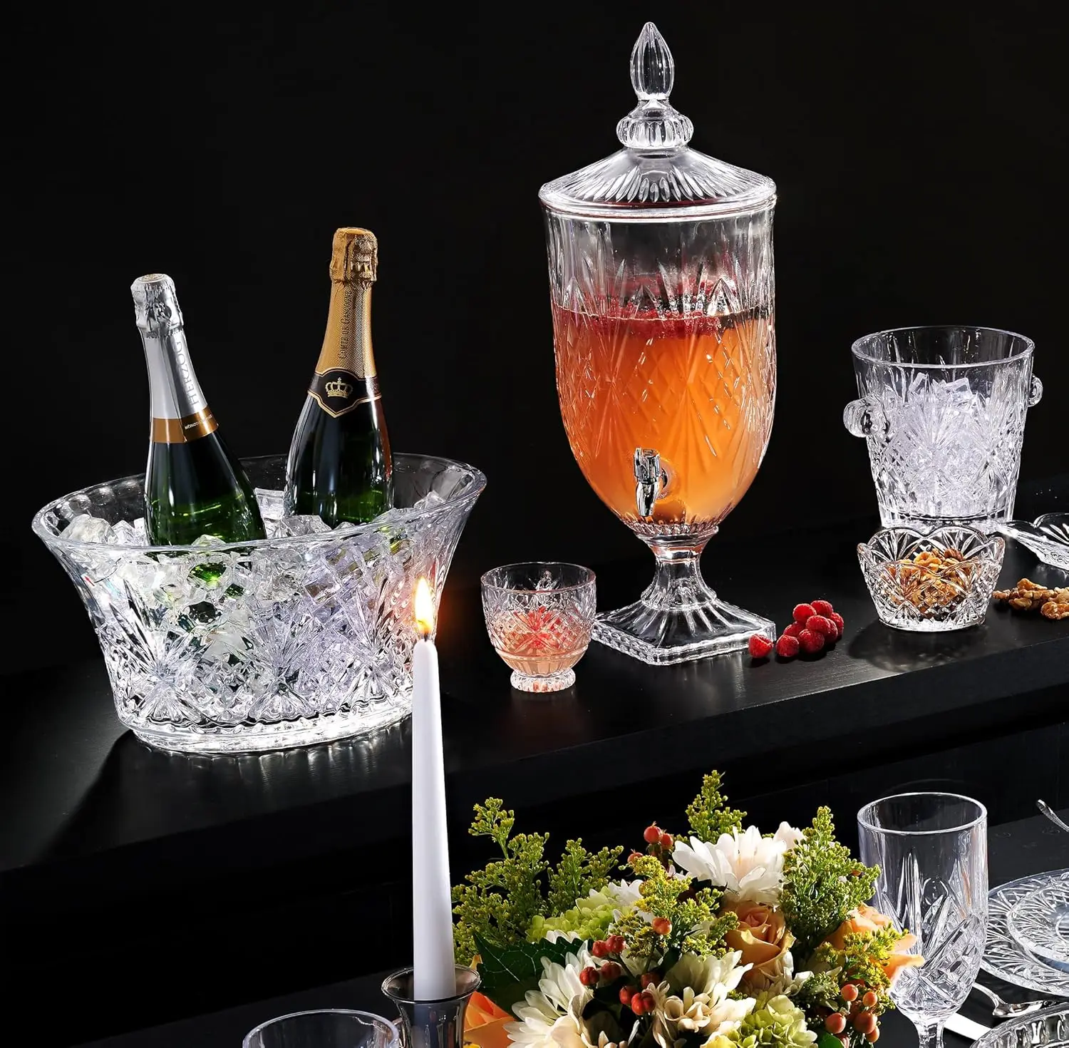 Iced Beverage Dispenser, Dublin Crystal Collection - 1 Gallon 4