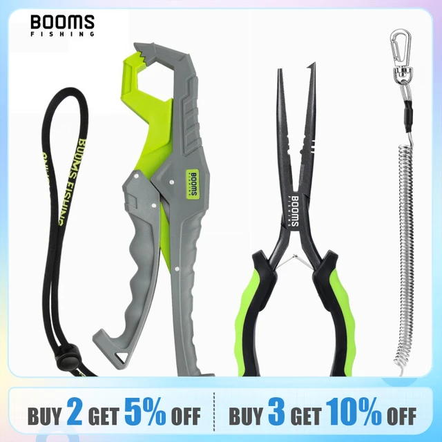 Booms Fishing F03 Pliers Fish Gripper Set Long Nose Hook Remover