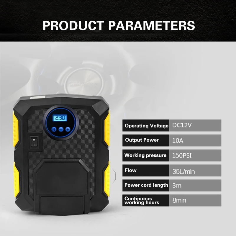 �ڵ��� ������̿� ������ Ÿ�̾� ��â��, �ڵ��� �޴�� ���� ����� ����, 150 PSI, 22mm �Ǹ���, 12V, 1 ��, 2 ��