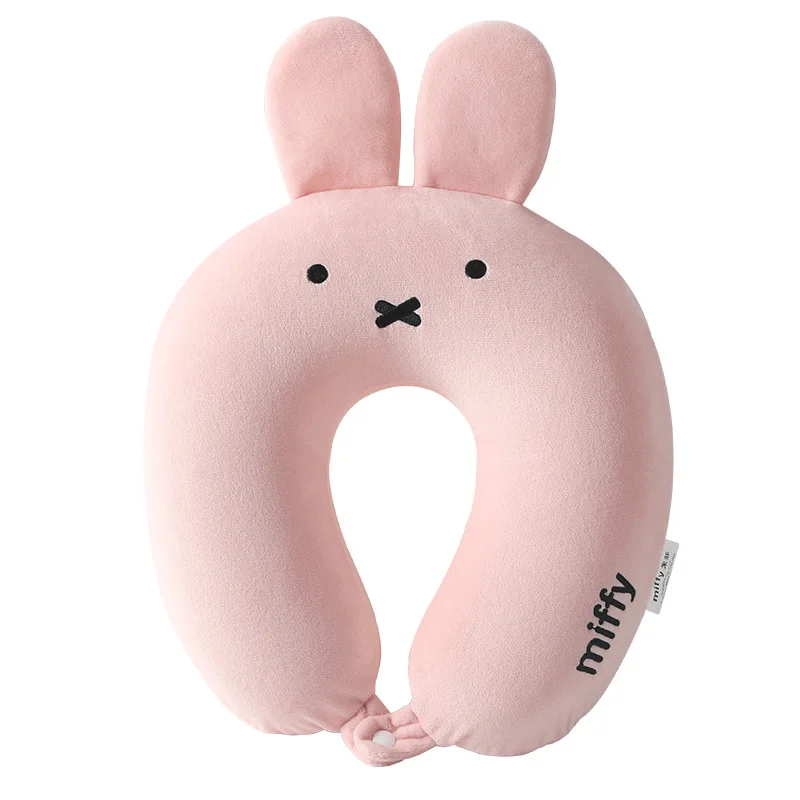MIFFY Miffy Cartoon Anime Neck Pillow Comfort Student Office Workers Travel Go Out Cute and Interesting Relieve Stress U-shaped