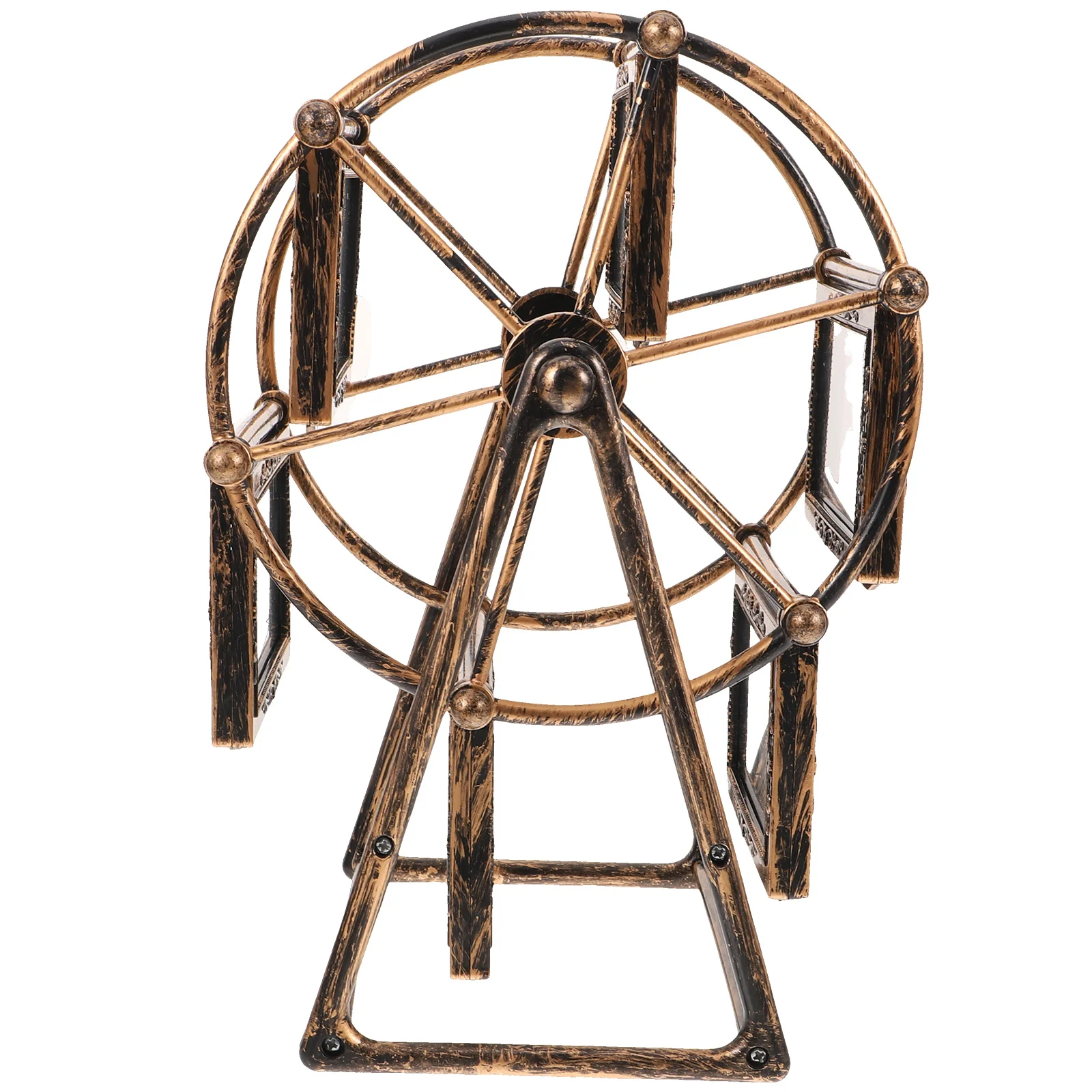 

Retro Ferris Wheel Photo Frame Rotary Windmill Ferris wheel Model Frame Picture Frame Desktop Ornament (4" Without Photos)