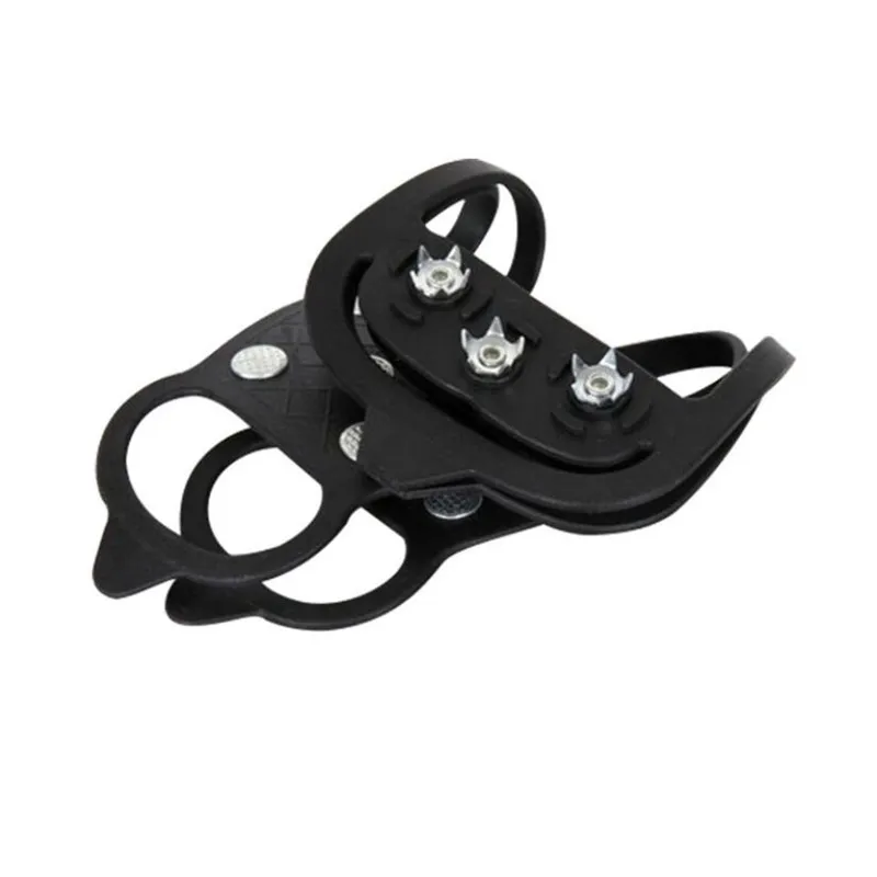 1 Pair Snow Ice Claw Climbing Crampons 8 Studs Anti-Skid Ice Snow Camping Walking Shoes Spike Grip Winter Outdoor Equipment ice gripper spike climbing crampons