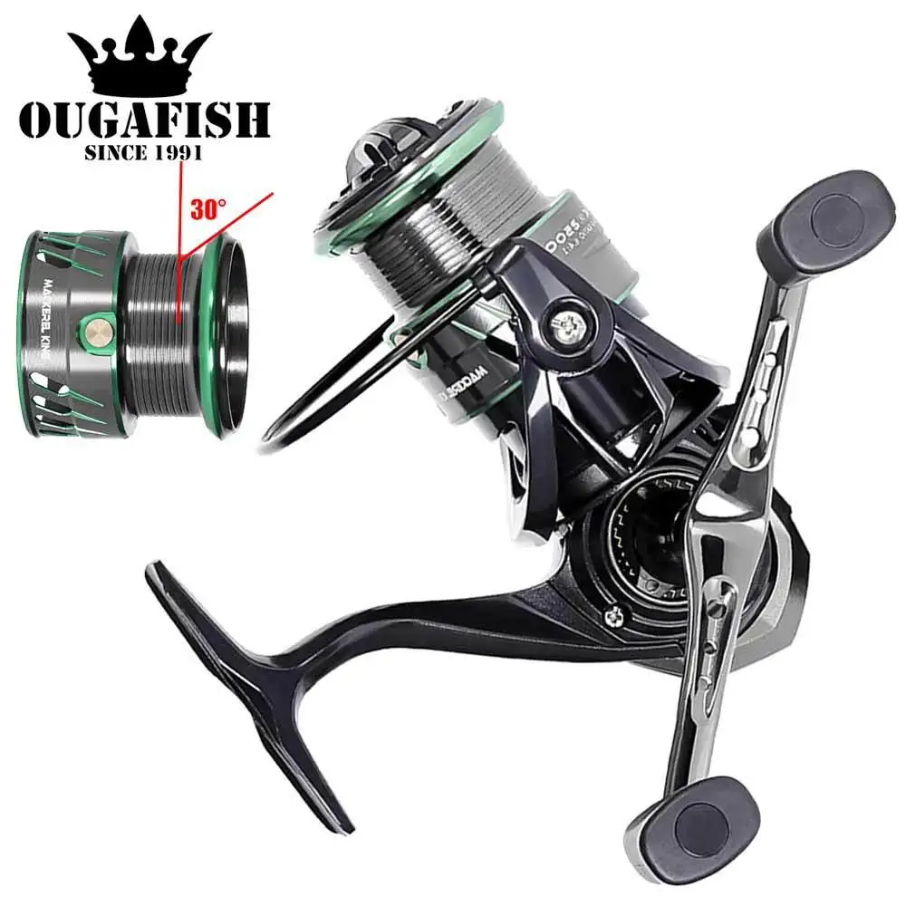 

Shallow Spool Stainless Steel Spinning Fishing Reel High Speed 6.4:1 6+1bb Drag Wheel Fishing Coil Bearing Carrete De Pesca