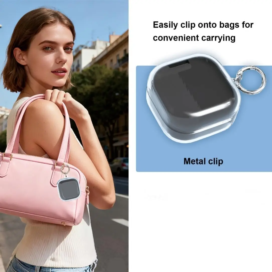 Soft Transparent TPU Case with Keychain & Cleaner Pen