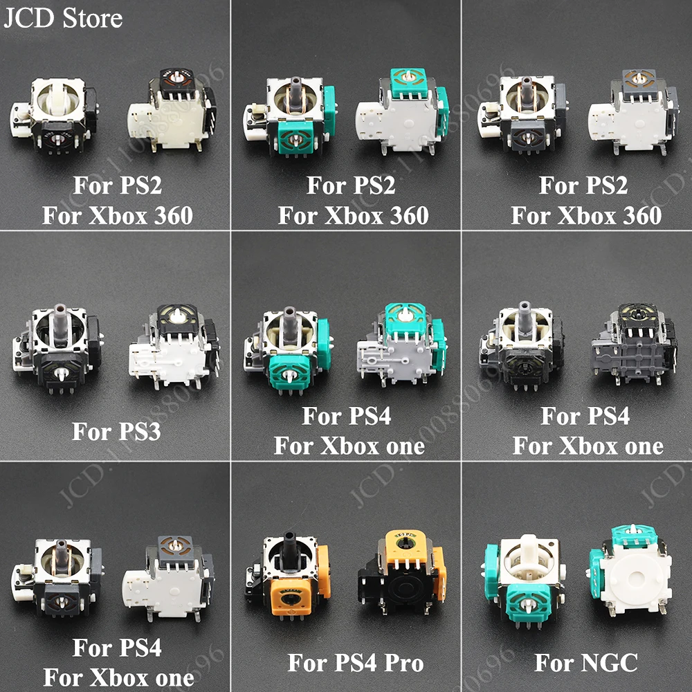 Joystick Module 2pc 3D Analog Grips sticks Joystick Stick Module Rocker For Xbox one Xbox 360 Controller For PS2 PS3 PS4 PRO NGC Switch Pro