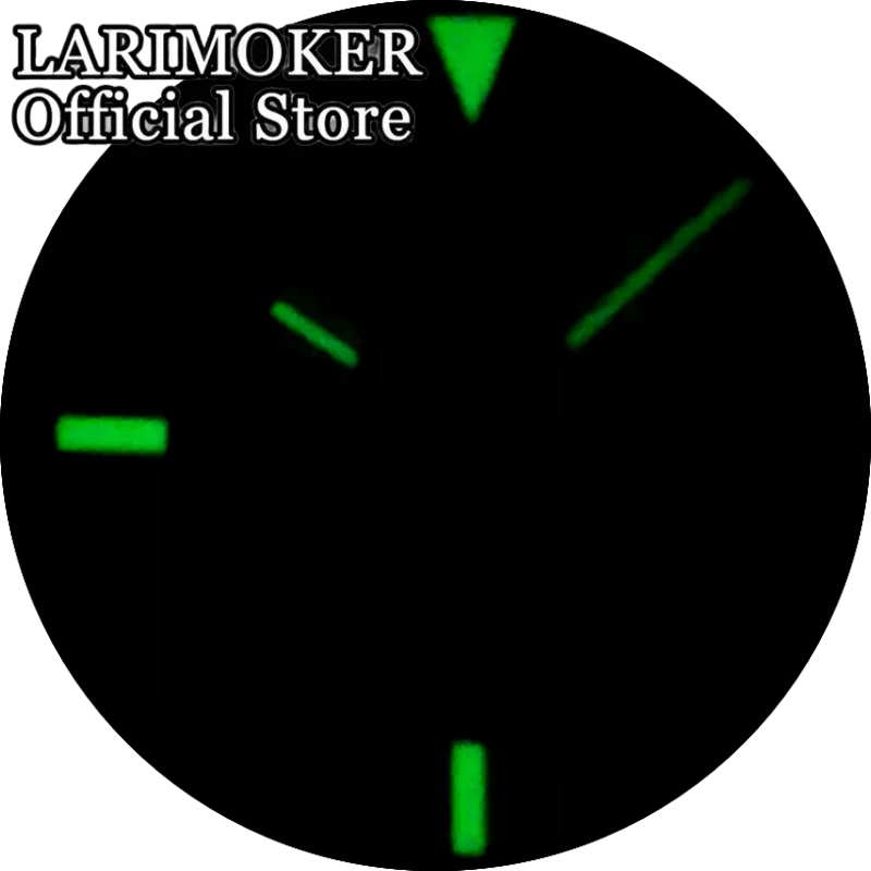 LARIMOKER 36 mm/39 mm Saphirglas Edelstahl Silber Uhrengehäuse Herren Ronda 515-24H Quarzwerk 100 m wasserdichte Uhren – Detail 10