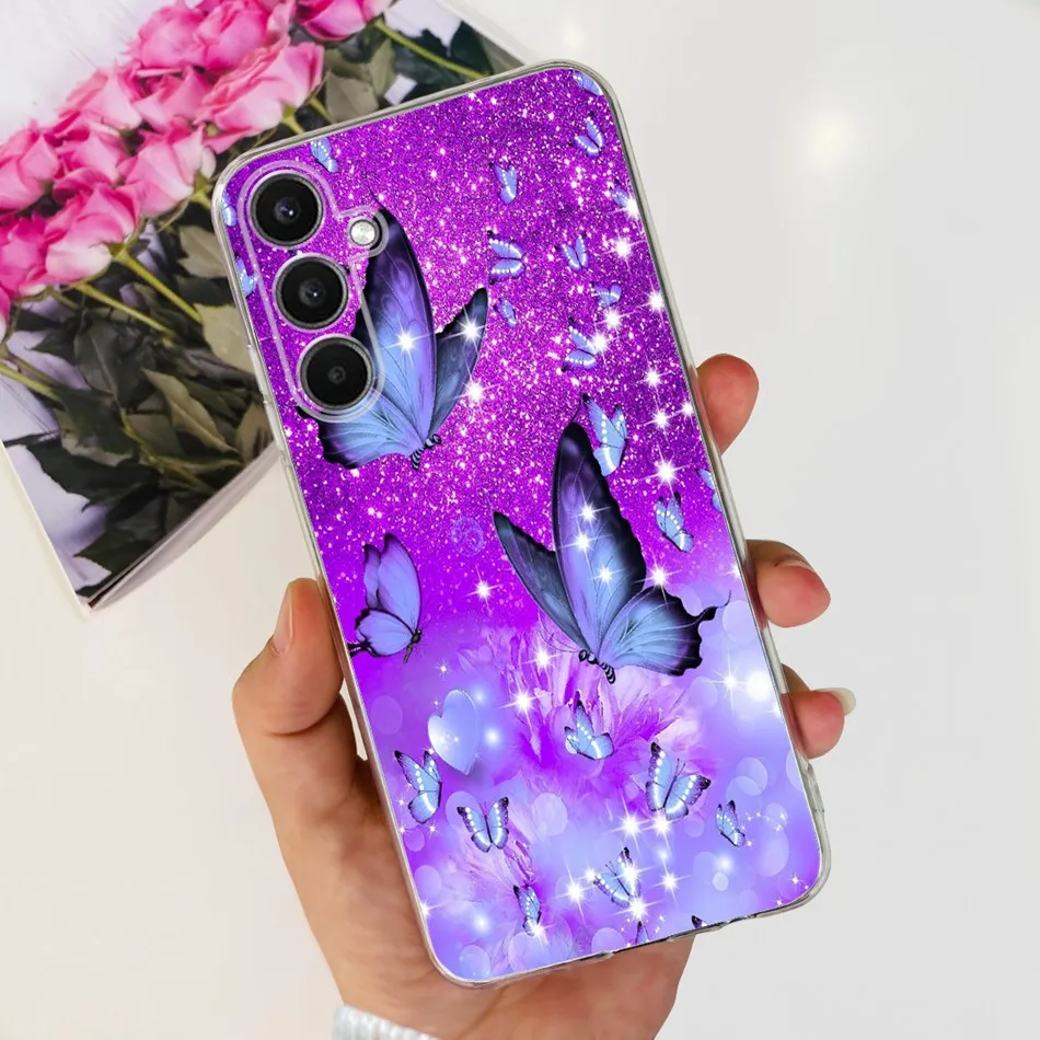 Stylish Cat Painted Silicone TPU Phone Case