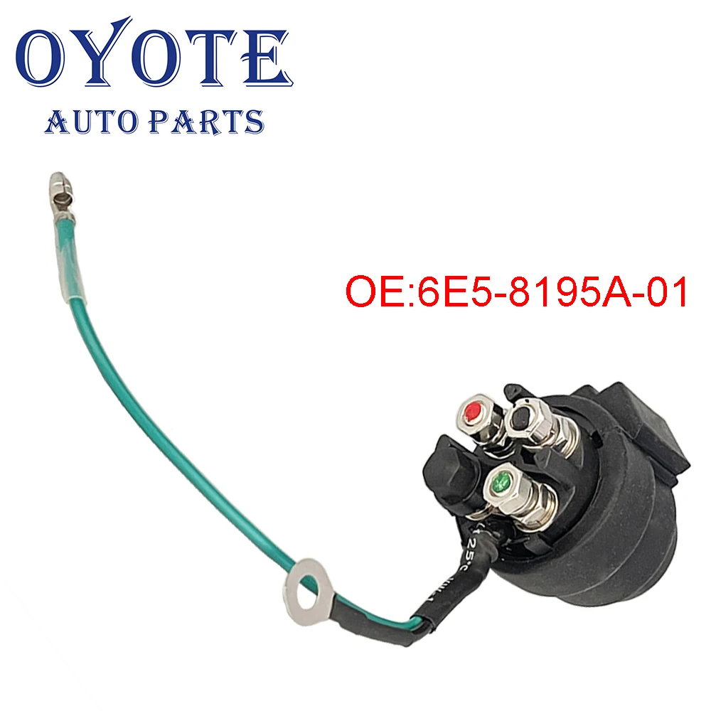 OYOTE 6E5-8195A-01 38410-94552 Relay Assy For Yamaha outboard motor 115-220HP 6E5-8195A-00-00 6E5-8195C-01-00 fits trim units tilt relay tilt relay fits outboard power tilt 40a dc14v metal stent plastic for outboard motor